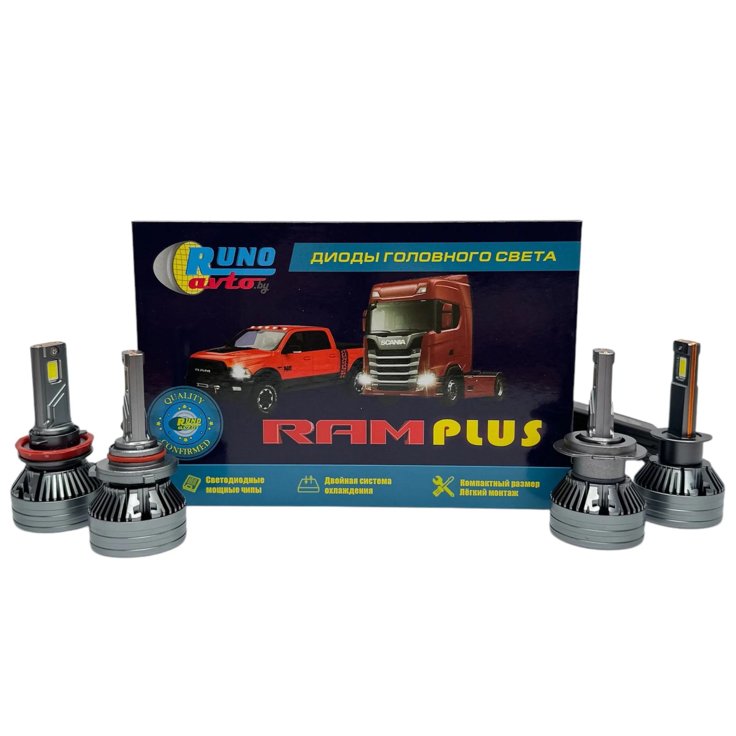 Светодиодные лампы в головной свет RAM Plus